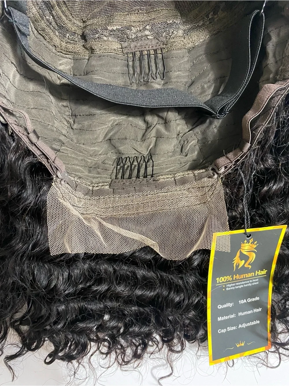 New 10A Deep Wave Human Hair 5x5 Closure Bob Wig 12